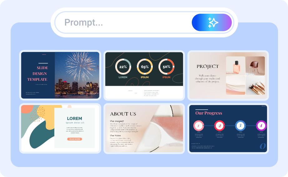 انشاء عرض تقديمي بالذكاء الاصطناعي