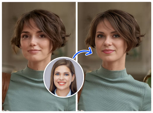 تبديل الوجوه في الصور